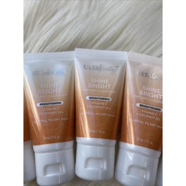 Ulta 5 pc ~ ULTA BEAUTY SHINE BRIGHT CREAMY CLEANSER BRIGHTENING - TRAVEL 1 oz Each