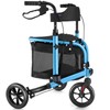 WALK MATE 3 Wheel Rollator Walker with Seat for Slim