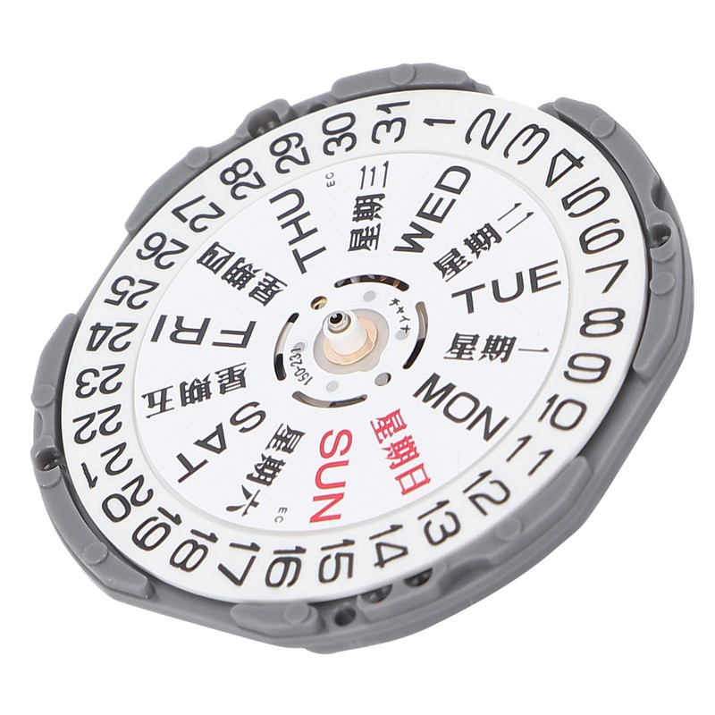 VJ33 Watch Movement Replacement Day Date Calendar Movement Watch Repair