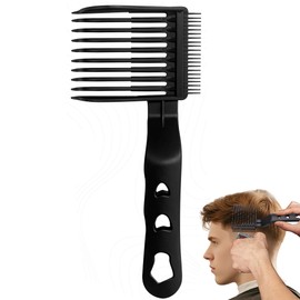 Blend Friend Fade Comb Set Black Professional Barber Combs for Men & Boys, Self Haircutting Tools for Fading & Blending, Salon or Home Use (1PC Black)