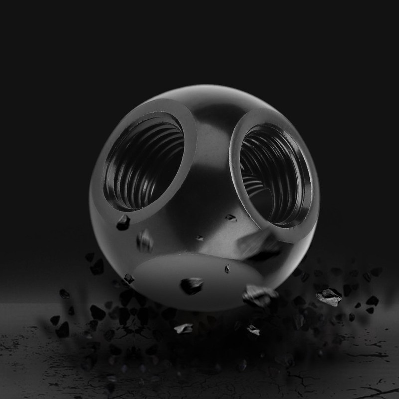 Richer-R Water Cooling Connector,2 Colors Computer Water Cooling Fitting Spherical