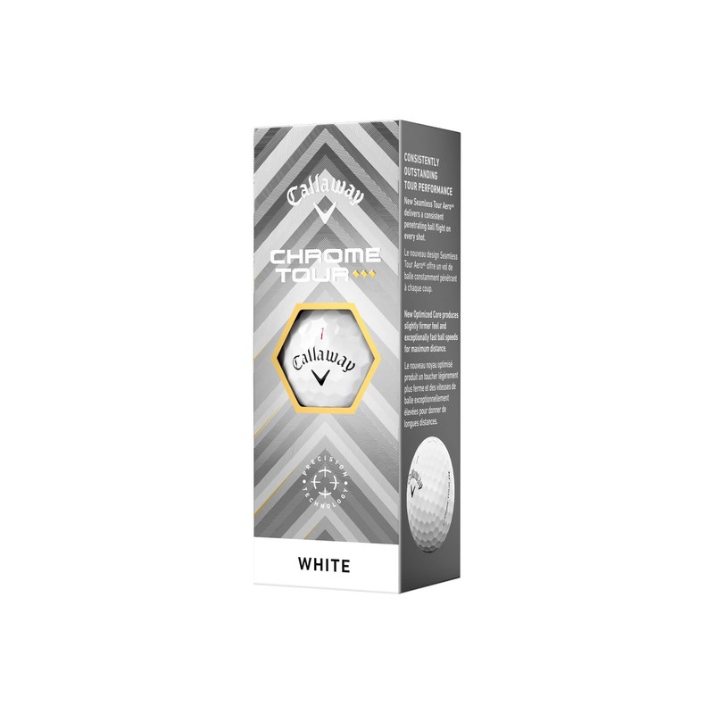 Callaway Golf Chrome Tour Triple Diamond Tour Golf Ball, White