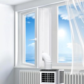 Wbbrbbr Window Seal for Mobile Air Conditioners, 300 cm Air Conditioning Window Seal, Air Conditioning, Tumble Dryer, Exhaust Dryer, Hot Air Stop for Attaching to Windows, Skylights, Casement Windows