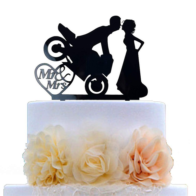 Decoración divertida para tarta de boda con diseño de Mr