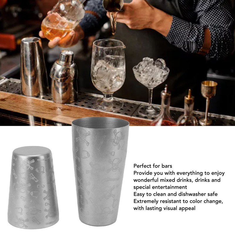 Cocktail Shaker Stainless Steel Bar Bartender Boston Shaker Set Drink