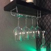 RedDreamer 14-Inch Wine Glass Rack, Under Cabinet Wine Glass Holder