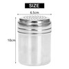 (Set of 2) Dredge Shakers 10 oz, Stainless Steel Spice