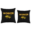 Worker Bees Bumblebee Honeybee Bee Keeping Bee Keepers Throw Pillow
