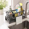 Zirax Kitchen Sink Caddy Organiser, Sink Tidy Sponge Holder with
