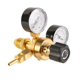 Laroal Mini Pressure Regulator Gas Pressure Regulator Up To 200 Bar Made Of Brass For Argon Co2 Mix 18 Mixed Gas Protective Gas For Tig