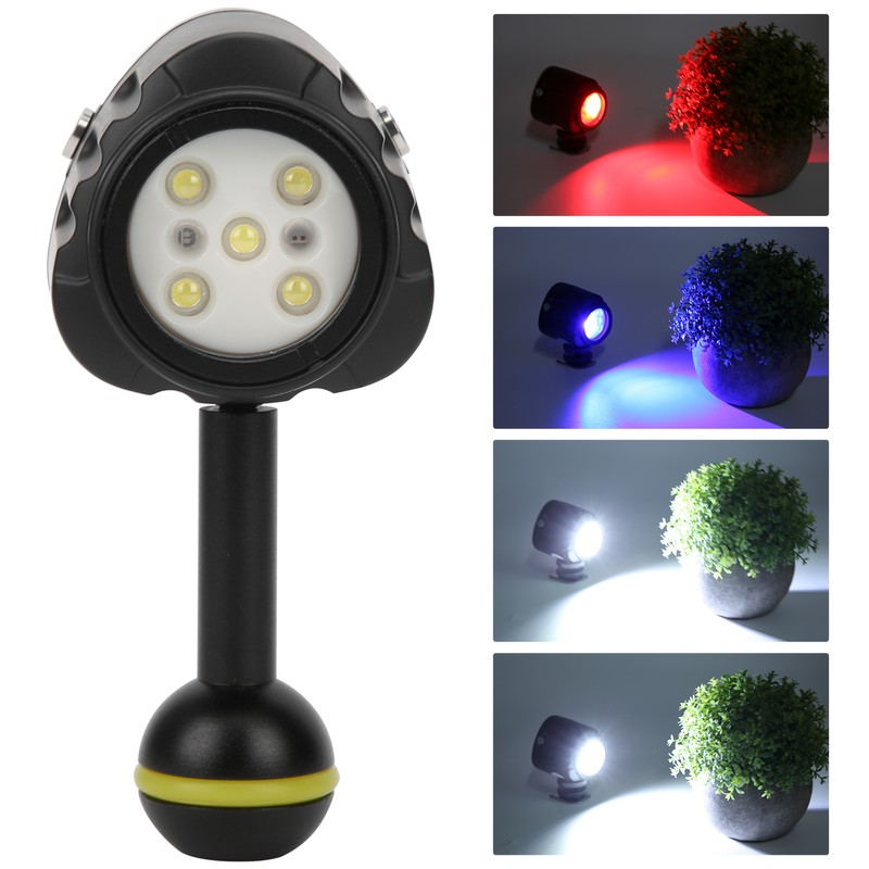 SL‑18 40M Waterproof Diving LED Fill Light 7500K Mini Underwater
