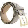 BELTINGER Suede Leather Jeans Belt with Golden Buckle 4 cm