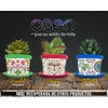 OBEN Maceta Decorativa Arte Mexicano Diseño Tenango Hidalgo