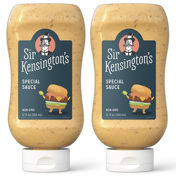 Sir Kensington's Mayonnaise, Special Sauce, Gluten Free, Non- GMO Project Verified, Certified Humane Free Range Eggs, Shelf-Stable 12 oz (Pack of 2)