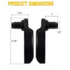 ANONEMOTO Black Saddlebag Latches Kit, Saddlebag Lifters Compatible for Harley