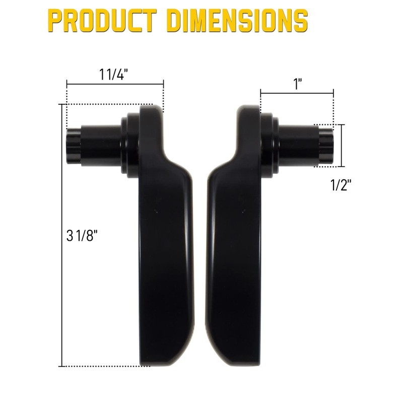 ANONEMOTO Black Saddlebag Latches Kit, Saddlebag Lifters Compatible for Harley