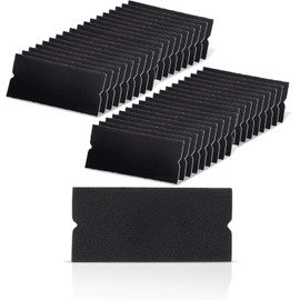 EHDIS Vinyl Squeegee Buffer Self-Adhesive Fabric Felt Edge for 4 inch Squeegee Wet and Dry Use (50)