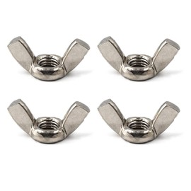 Acero inoxidable 304 Juego de tuerca de mariposa de mariposa, mano Twist Apriete hardware tuerca sujetadores piezas, M12