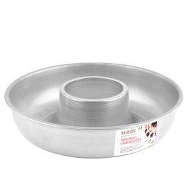 Habi Kuchenform Backform für Gugelhupf, Aluminium, Grau, 24 x 7 cm