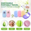 [LOCAL STOCK]Disposable Paper Soap Outdoor Travel Soap Paper Washing Hand