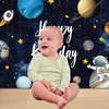 YQWIN Space Backdrop Outer Space Party Decorations Space Birthday Backdrop