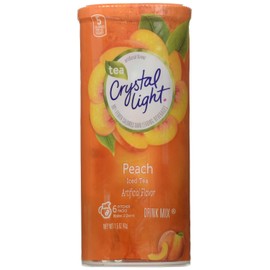 Crystal Light Peach Tea, (12-Quart) 1.5-Ounce Canisters (Pack of 6)