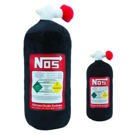 hrabykt Car Neck Pillow NOS Pillow Bottle Car Headrest Pillow Soft Plush Neck Support Cushion for Driving, Office,Home,Party Decorations(Black 11 inch&18 inch)