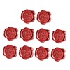 Operitacx Wedding Envelope Seals 10pcs Lacquer Seal Sticker Peel and