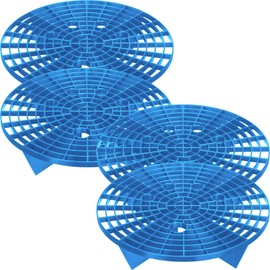 Tallew Car Wash Bucket Insert Auto Detail Grit Trap for Car Detailing Cleaning Washing, Fits 12 Inch Diameter Bucket or 3-5 Gallon Bucket (Blue,4 Pieces)