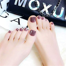 24 Unids Color puro Decoración Artificial Falso Dedo Falso Nail Art Punta y pegamento Uñas falsas Coffin Nails Tips Largo cubierta completa acrílico Uñas falsas Decoración de arte de uñas(F75)