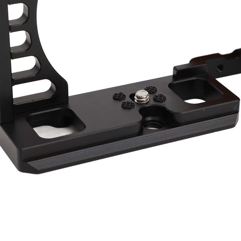 Camera Cage with Wooden Handle for Alpha A7C ILCE 7C