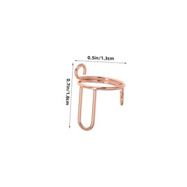 Baluue 10 Pcs Nail Ring Ring Kit Nail Trinkets Wearing Manicure Fingertip Nail Bands Nail Cuff Press on Nails Ring Finger Embellishments Manicure Nails Rings Copper Gold