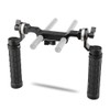 CAMVATE ロゼットハンドルグリップ（2本セット）＋15mmダブルロッドクランプ ロゼットアダプター 1/4"ネジ穴付き DSLRカメラ、フォローフォーカス用