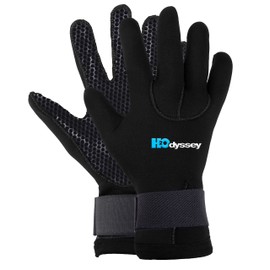 H2ODYSSEY 3mm Neoprene Scuba Diving Therma Gloves - Five Finger Water Gloves for Men Women