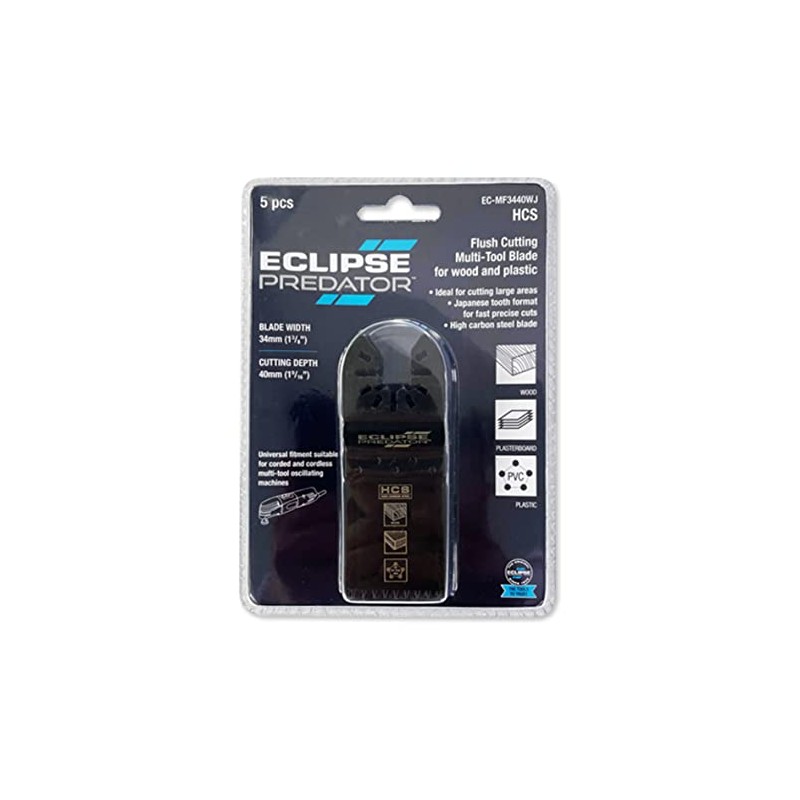 Eclipse Professional Tools EC-MF3440WJ Flush Cutting Multi-Tool Blade for Wood