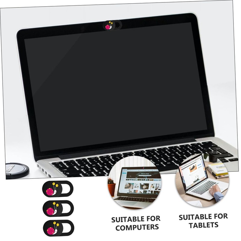 TEHAUX 3pcs Ultra-Thin Laptop Camera Cover Sticker Webcam Cover for