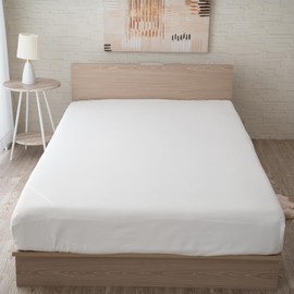 Sylphy's Fitted Sheet 12" Deep Pocket Double Peach Skin Mattress Cover Bed Sheet 140x200x35cm White