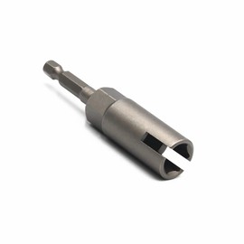 1PCS Deep Power Wing Nut Driver, 1/4" Hex Shank Slot Wing Nut Drill Bit Socket Wrenches Tool for Panel Nuts Screws Eye Q Hanger C Hook Bolt