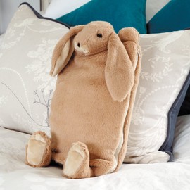 Jomanda Snuggly Bunny PJ Case & Hot Water Bottle Cover (Brown)