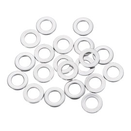 uxcell 20 Pcs M6 Flat Washer, 6x12x1.6mm Thickened 304 Stainless Steel Flat Spacers for Screw, Bolt, Automotive, Industrial Machinery