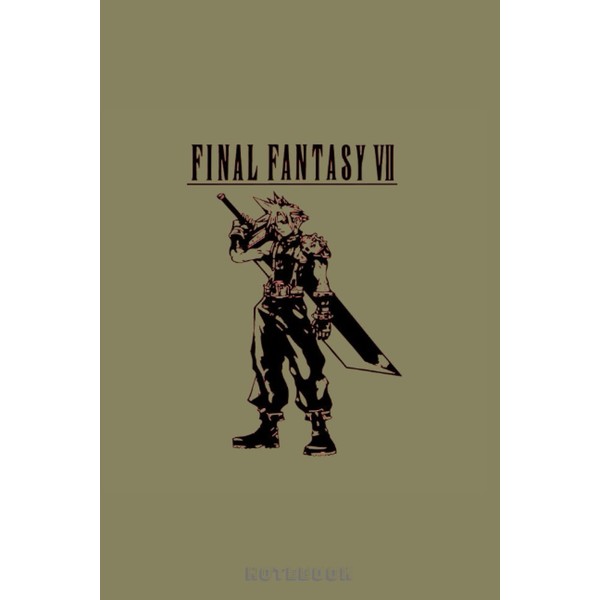 Final Fantasy Cloud Strife DT Notebook: 120 Paper 6x9 Wide