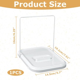 1STK Topfdeckelhalter Faltbar, Langlebig Kochlöffelablage,Leicht zu Reinigen Kochlöffelhalter,Deckelhalter Küche,Topfdeckelhalter,Topfdeckel Organizer für Topfdeckel mit Einem Durchmesser von 16-34cm