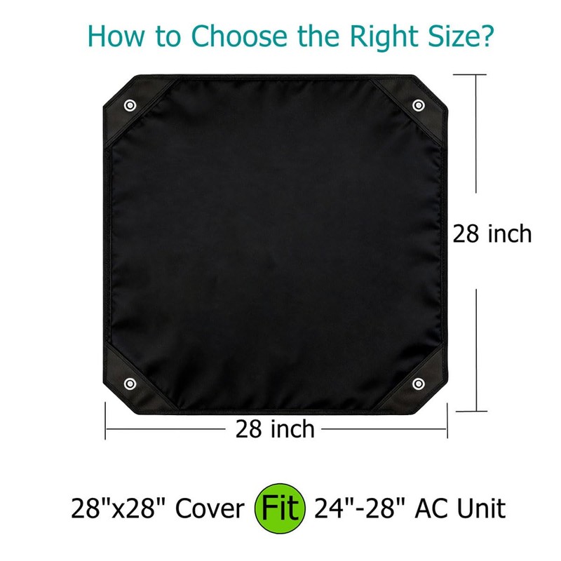 Air Conditioner Covers for Outside Units - 28"x28" Central AC