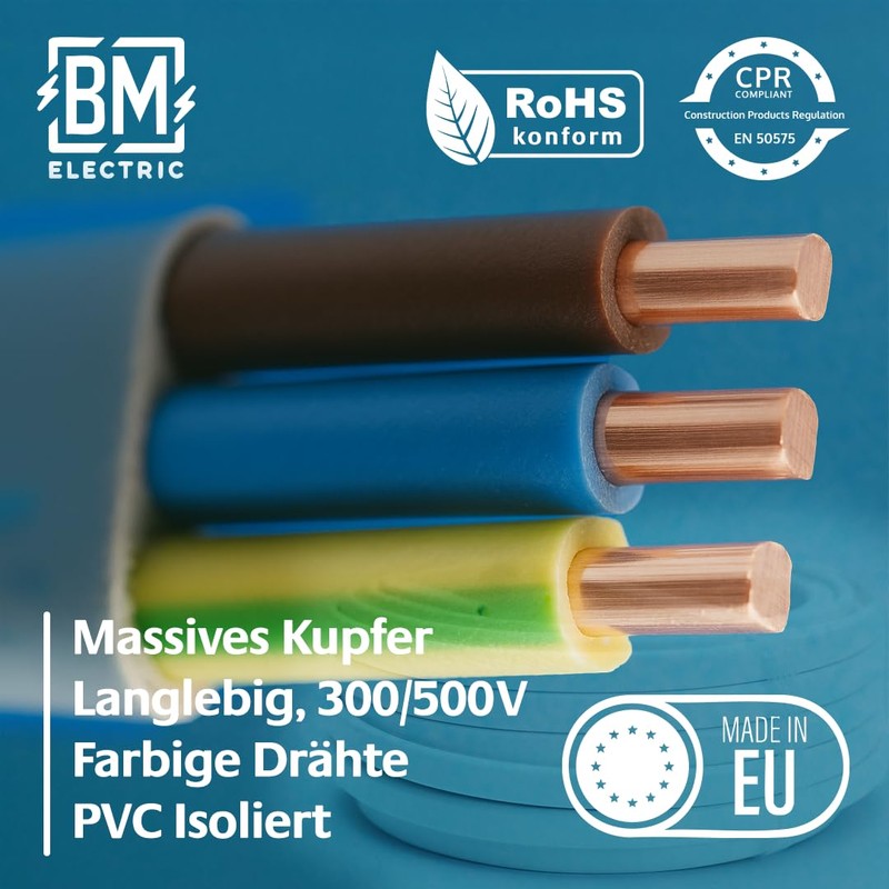 BM Electric Power Cable YDYp NYM 3 x 1.5 -
