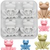 4 Cavity Frog Candy Molds Passover Frog Silicone Mold For