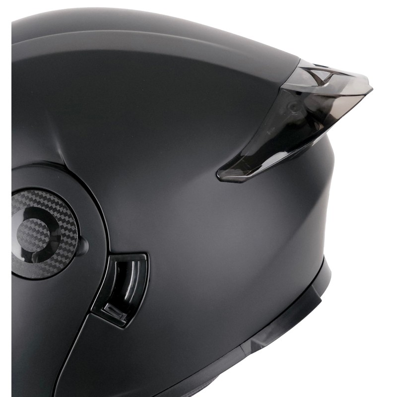 GDM Raptor Modular Bluetooth Motorcycle Helmet Flip-up, Matte Black (Medium)
