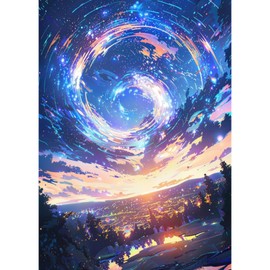 TOSTOG 5D Diamond Painting for Adults, Starry Sky Diamond Painting Kits Pictures, Diamond Painting, DIY Diamond Painting Picture Set, 30 x 40 cm for Wall Decoration
