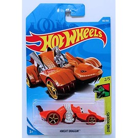 Hot Wheels 2018 Dino Riders 2/5 - Knight Draggin' (Orange)