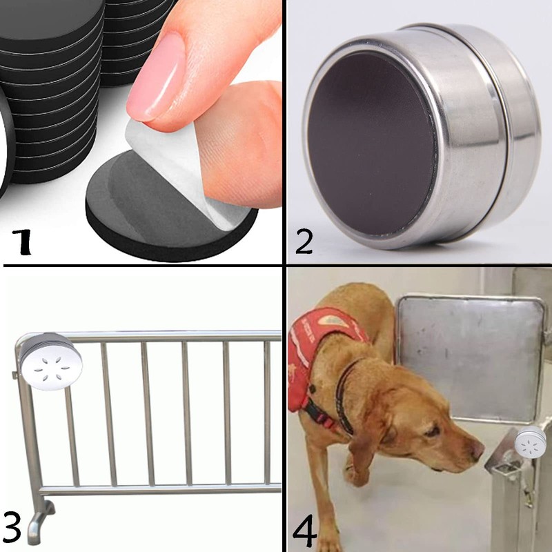 12 Pack Dog Nose Metal Container with 12 Magnetic Dogs