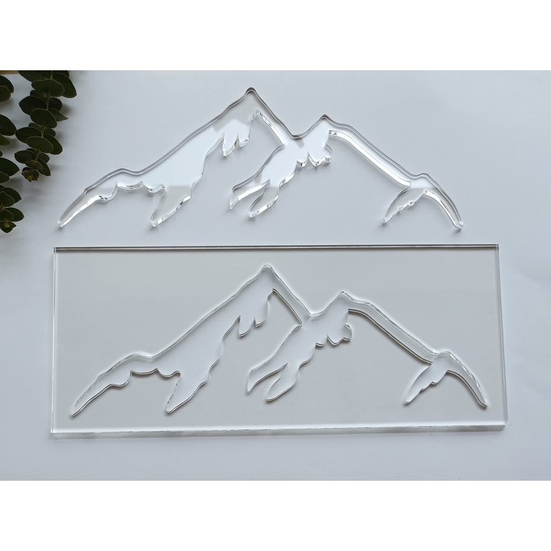 Mountain Range Router Template,Acrylic Router Template,Charcuterie Board Template for Woodworking&Craft